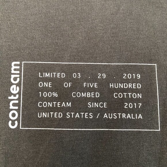 Ascolour Classic Graphic Casual Crew Neck Short Sleeve Cotton T Shirt Gray Sz M - Picture 2 of 12